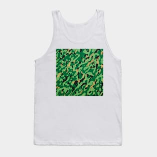 Camouflage - Green and light green Tank Top